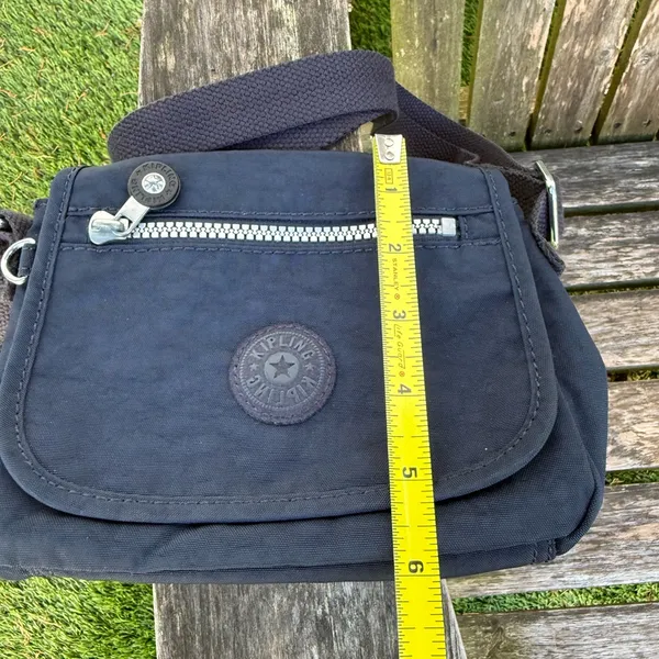 Kipling‎ Live Light Sabian Black Mini Messenger Crossbody Flap Bag W - Image 7