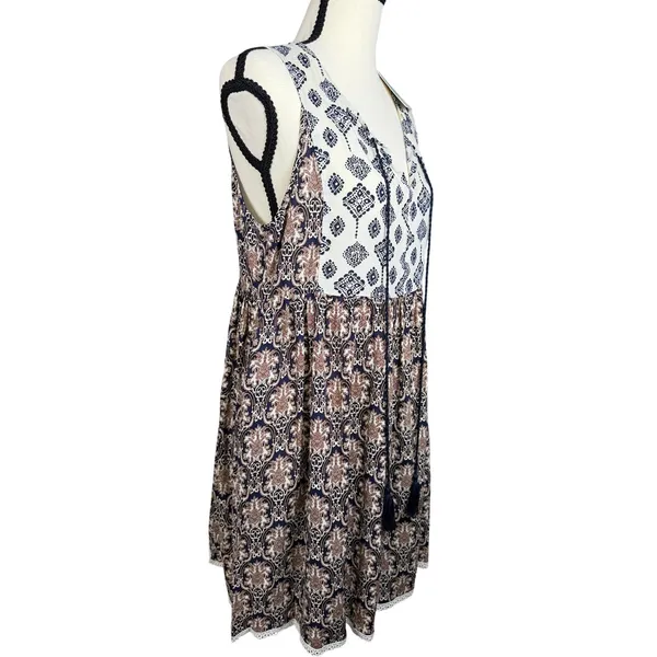 Umgee Sleeveless Floral Festival Mini Swing Dress‎ Size Small NWT - Image 4