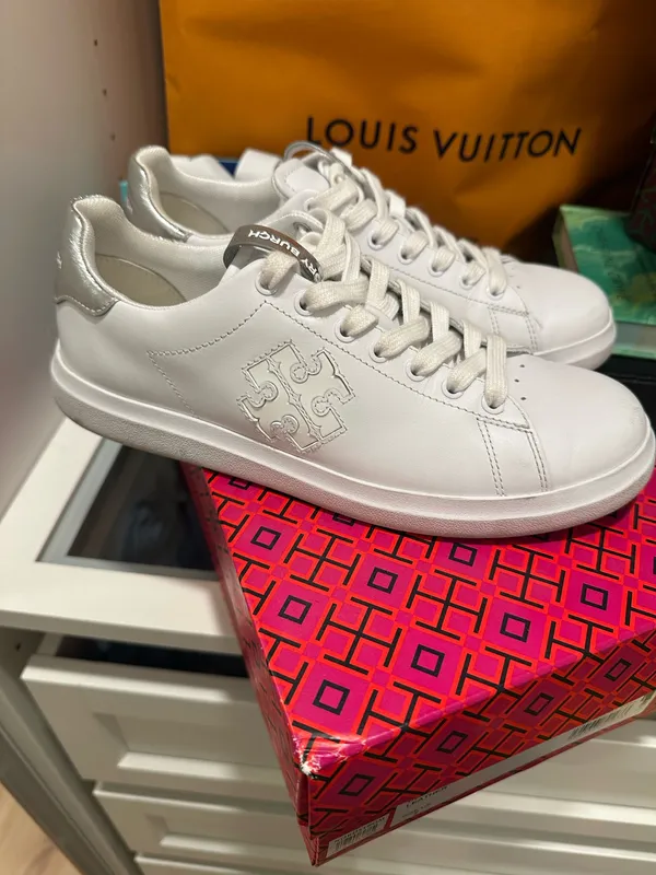 Tory Burch Double T Howell Court Sneakers - Image 3