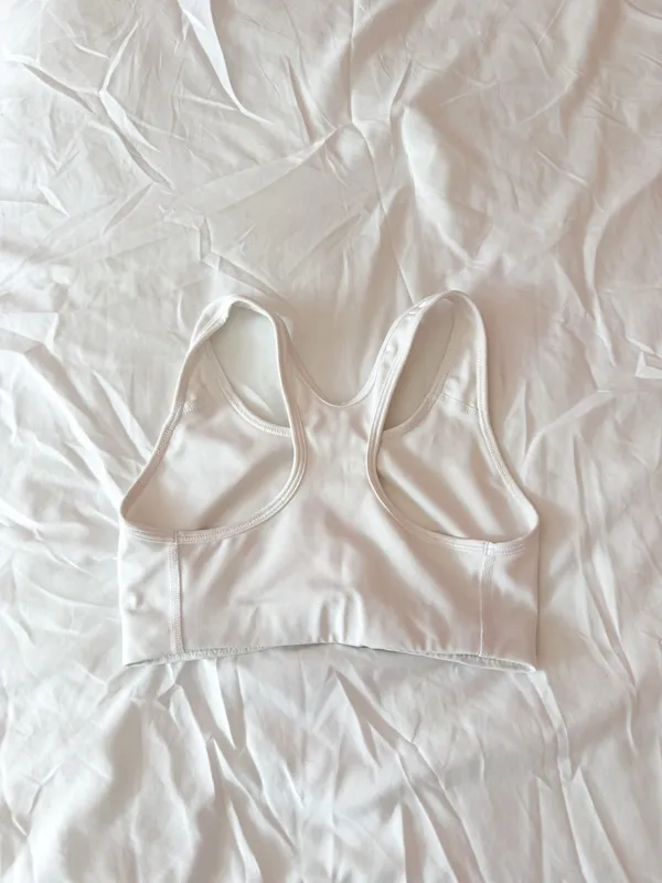 Nike White Gold And Silver Logo Sports Bra Size XS - Image 2