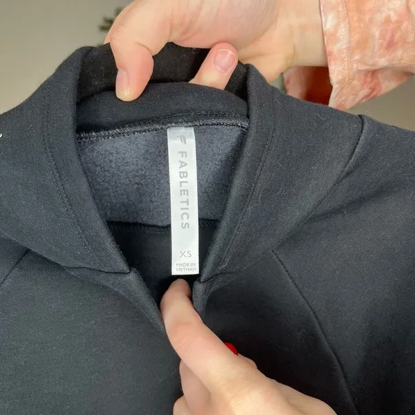 Fabletics | women black athletic cowl neck pullover - Image 2