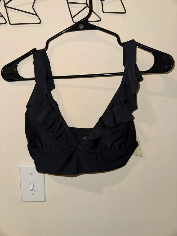 Aerie Ruffle Longline Bikini Top - Image 2