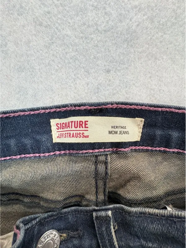 Signature by Levi Strauss Heritage Mom Jeans Women’s Size 10 Blue High Rise - Image 8