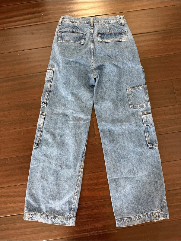 Denim Forum Aritzia The '90s Millie Hi-Rise Cargo Jean Size 25 - Image 6