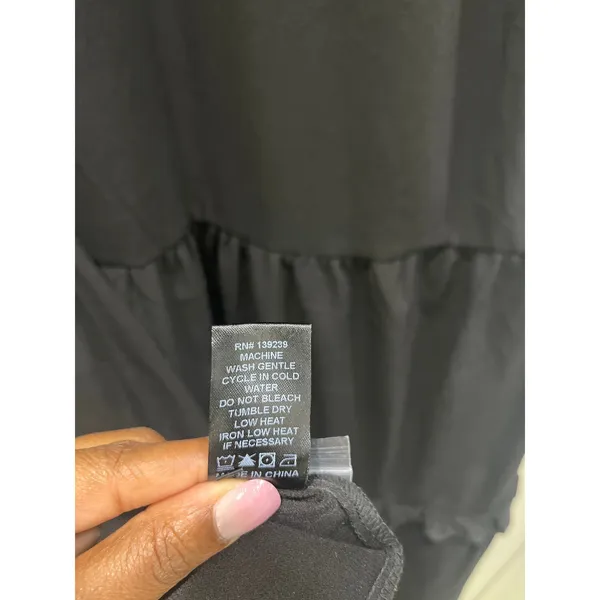 Tuckernuck Pomander Place Black Selena High Neck Maxi Dress Sz M - Image 9