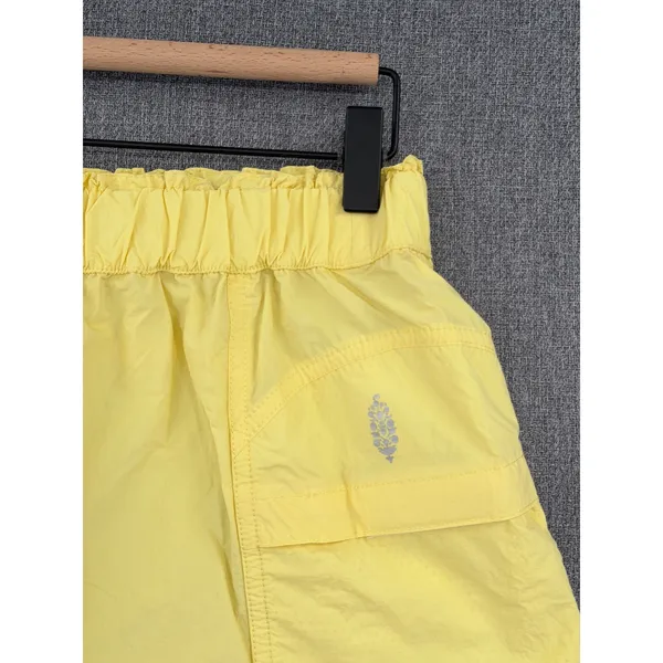 Free People Movement Way Home Shorts Butter Yellow Athletic Running Womens Small - Image 3