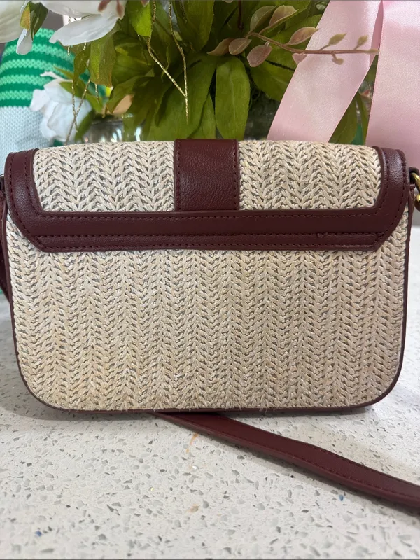 🤎BULAGGI Summer Woven Bag Brown - Image 4
