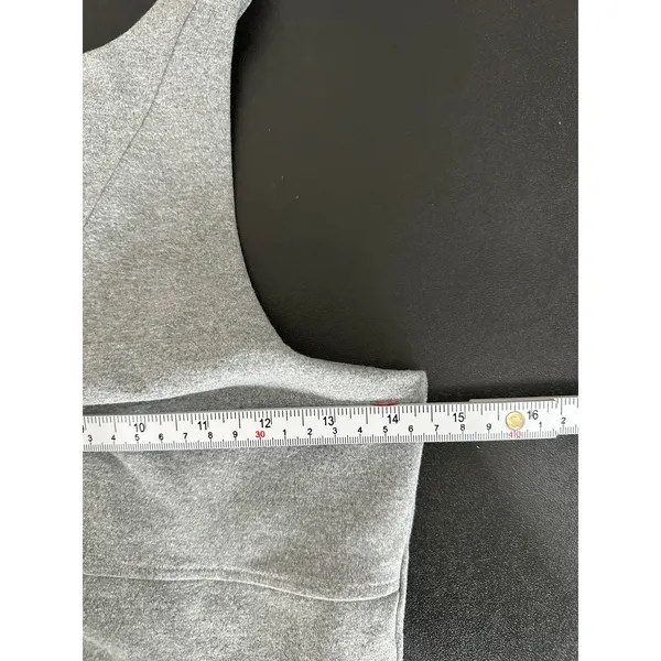 Koral Womens Defense Crop‎ Top Cloud Gray Sports Bra Zipper A6148KS44 Medium NWT - Image 9