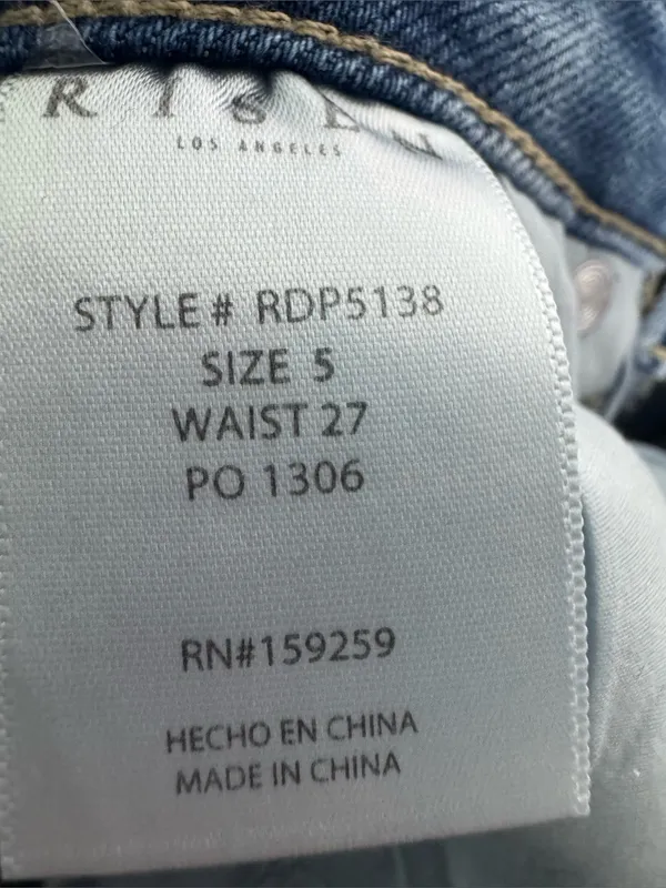 Risen Two-Tone High-Rise Flare Jeans Size 5/27 - Image 11