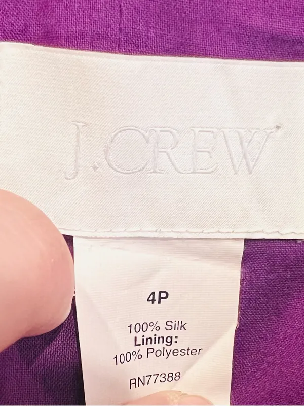 J.Crew 100% Silk Strapless Pleated Maxi Dress Magenta Fuchsia Wedding Guest - Image 11