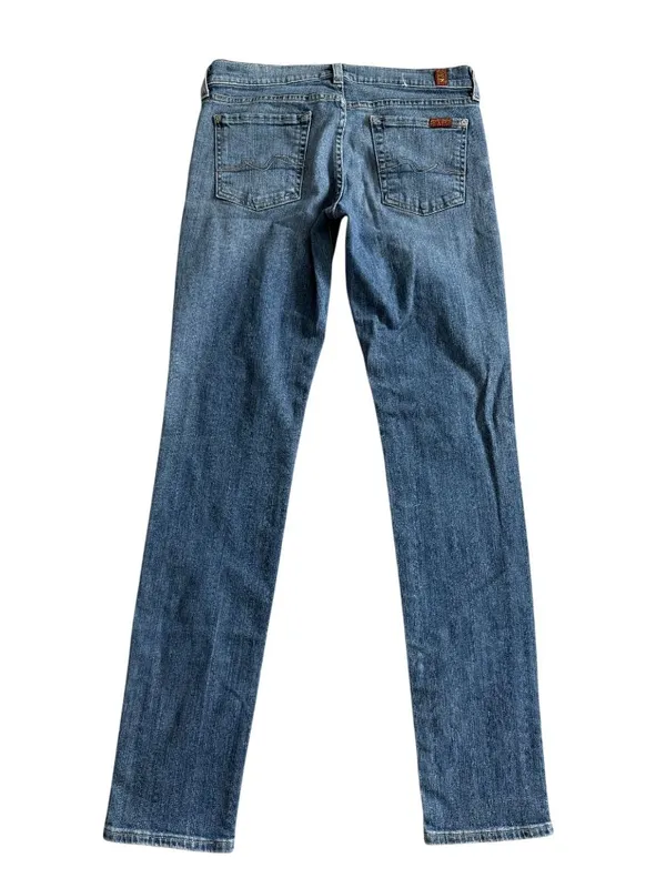 7 FOR ALL MANKIND Roxanne Medium Wash Jeans Size 28 - Image 6