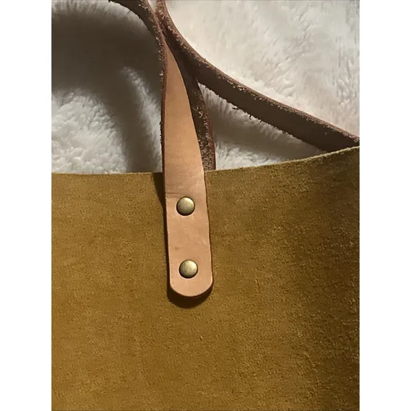 Suede And Wooden Crossbody Hand-Stitched Minimalist Western Boho Shoulder Bag - Image 2