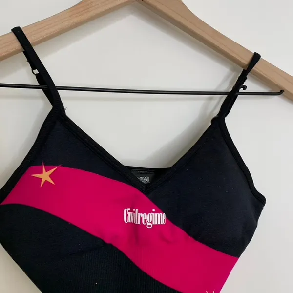 Civil Regime Teen Titans Go Black Starfire Star Kelly Seamless Bra Small New - Image 9