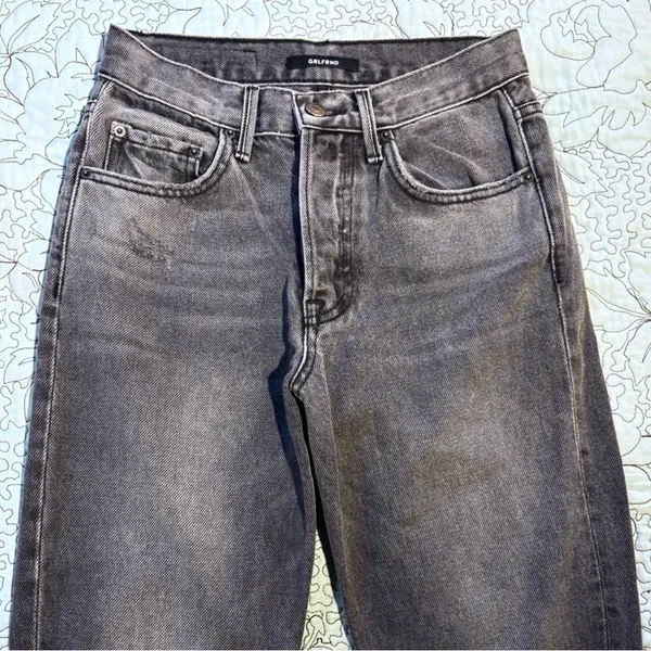 GRLFRND Karolina High Rise Straight Jeans Montego Bay Wash Button Fly Sz 23💛 - Image 6