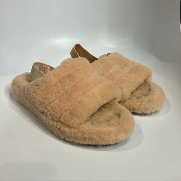 UGG Fluff Yeah platform slippers light peach size 11‎ - Image 3
