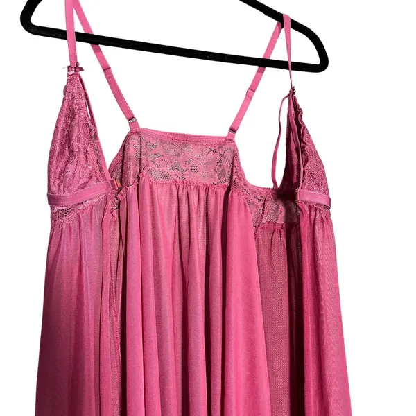 Windsor Women's Babydoll Lace Front Clasp Mauve Lingerie Size Large Intimates Sexy - Image 5