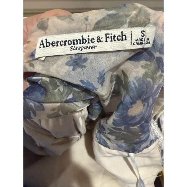 Abercrombie & Fitch Emerson Drama Bow-Back Pink Maxi Dress Floral Small - Image 9