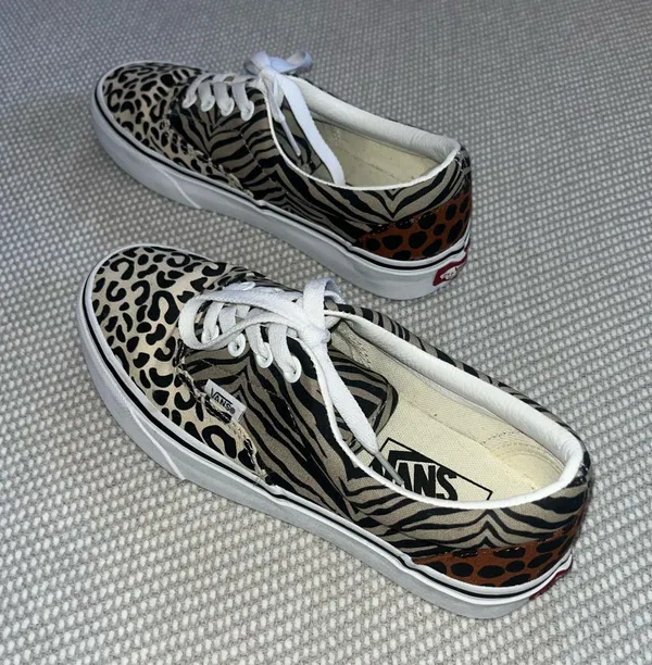 Women’s Vans Era Safari Multi Sandshell True White Low Top Sneakers Skate Sz 6.5 - Image 3