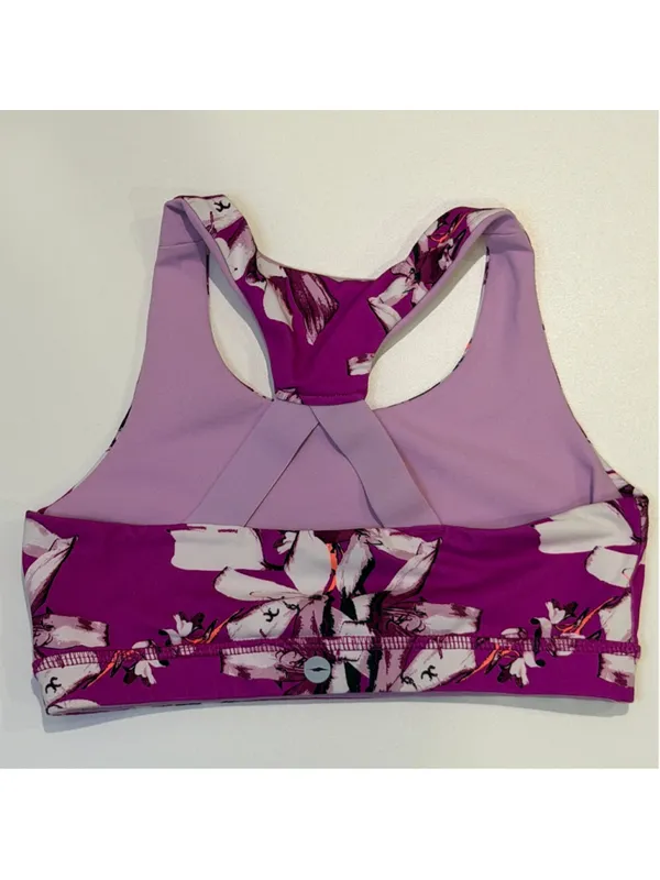 Victoria’s Secret Women’s Size 2 Floral Performance Sports Bra Crop Tank - Image 3