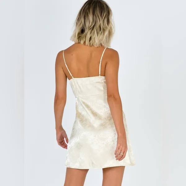 Princess Polly NWT Champagne Pop Mini Dress Womens US Size 10 - Image 4