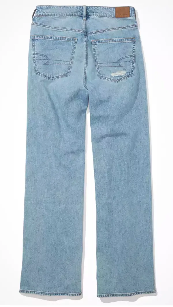 American Eagle High Waisted Ripped Mom Jean - Image 4