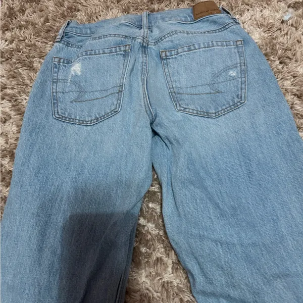 American Eagle Outfitters Light Blue Straight Leg Jeans - Image 3