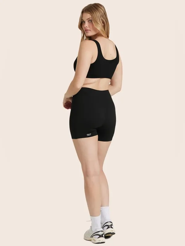 SET Active Sculptflex Power Shorts Onyx Seamless Biker Shorts Size XL - Image 3