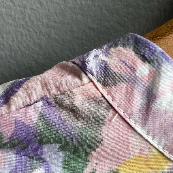 Tart Collections Lorrie Pastel Purple Floral Print Belted Tunic Dress Size Small - Image 15