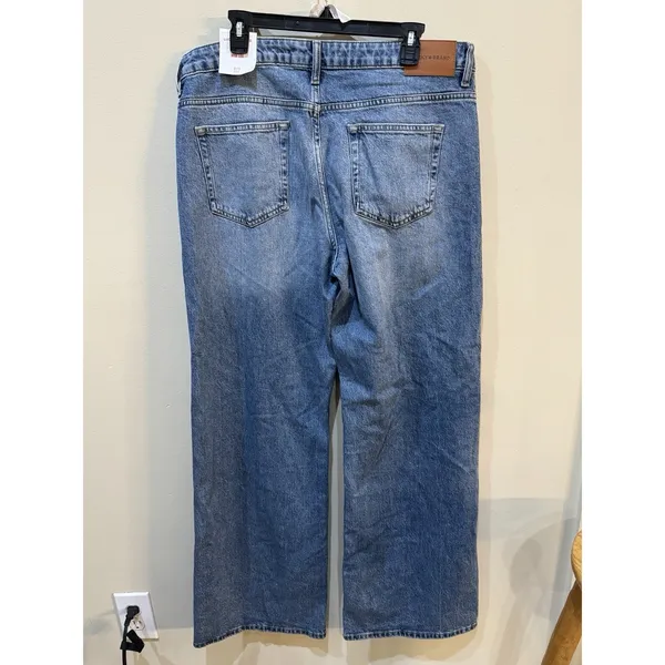Lucky Brand Baggy Wide Leg Jeans Medium Wash Size 12 / 31 - Image 3