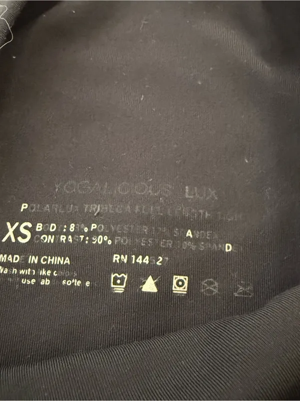 Yogalicious Lux Polarlux Tribeca Full Length Tight XSmall Black EUC - Image 4