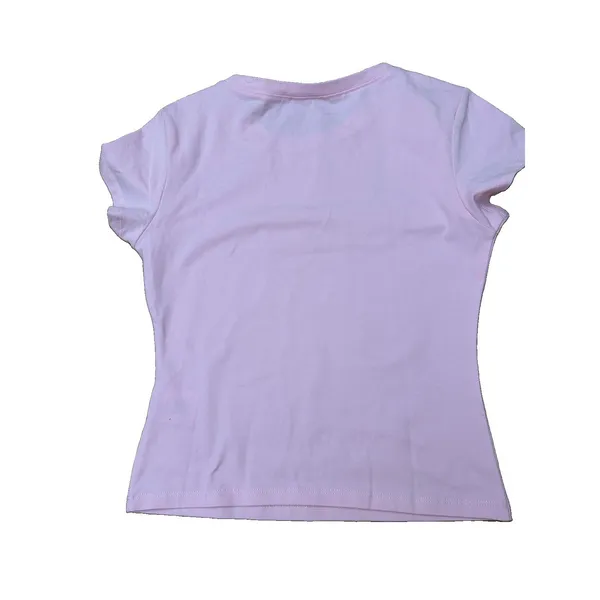 White Fox Pink Babydoll Tee‎ W Brat Graphic - Image 3
