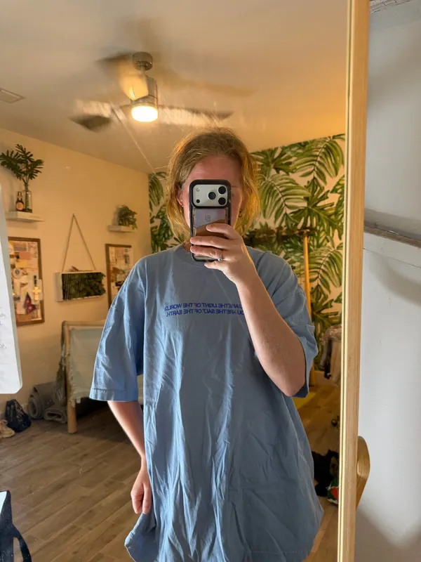 Christian graphic oversized T-shirt - Image 2