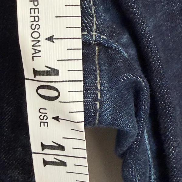 7 For All Mankind Standard Straight Leg‎ Dark Wash Jeans Size 33 Button Fly - Image 3