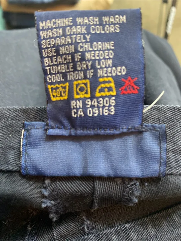 Vintage Ralph Ralph Lauren Pointe Pants Side Zip Career Casual Blue 12 Inseam 31 - Image 7