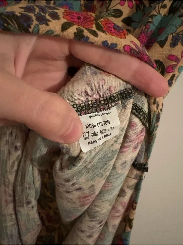 Natural Life Cotton Floral Midi Dress size Medium - Image 4