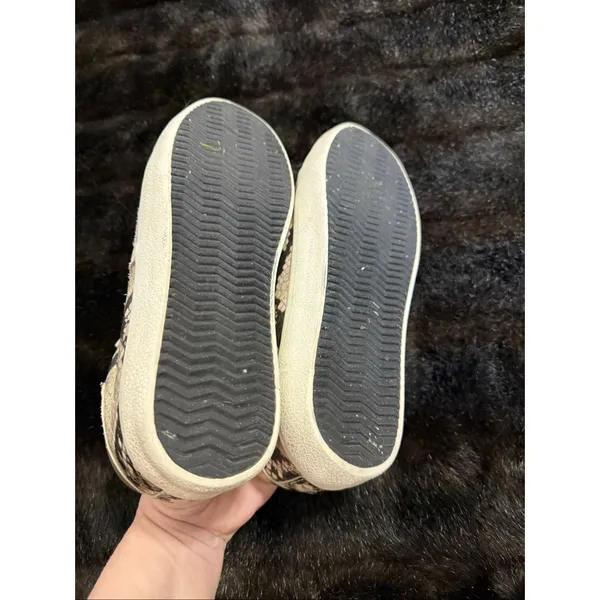 Steve Madden Womens Sneakers Sz 8 Stars Snake Print Suede Leather - Image 3