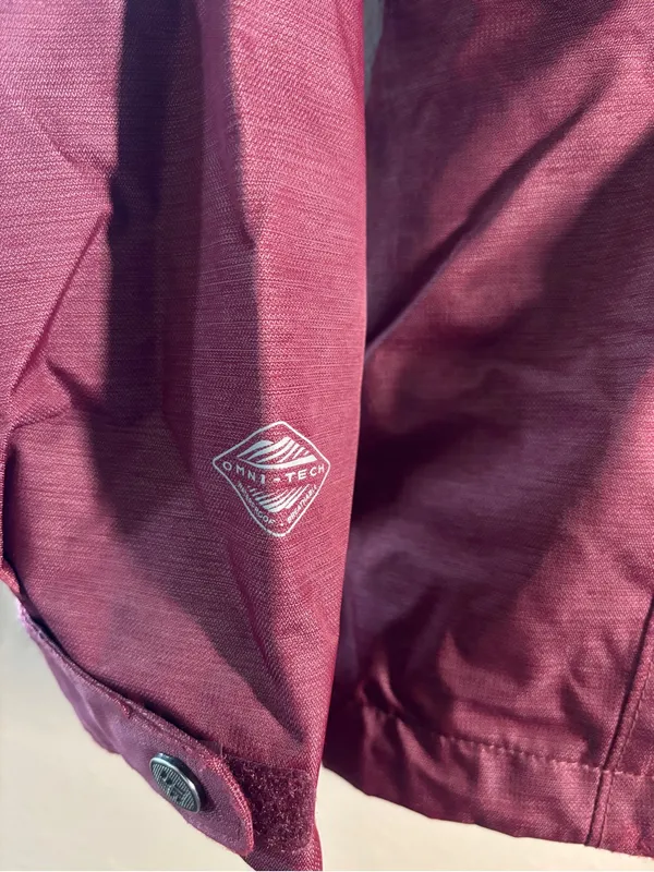 Columbia Rain Jacket in Maroon | Women’s XS, excellent condition - Image 4