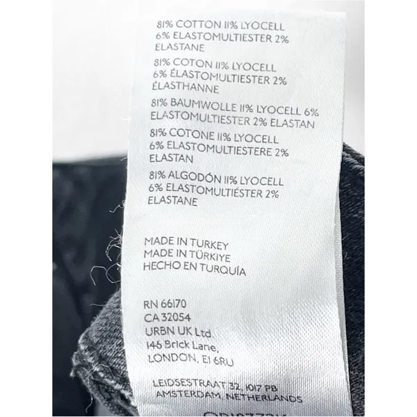 ANTHROPOLOGIE MAEVE The Colette Black Cropped High. rise Wide Leg Jeans 28 Boho - Image 4