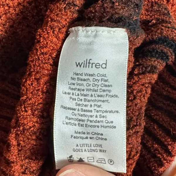 Aritzia Wilfred Chunky Cable Knit Sweater Size Small - Image 4