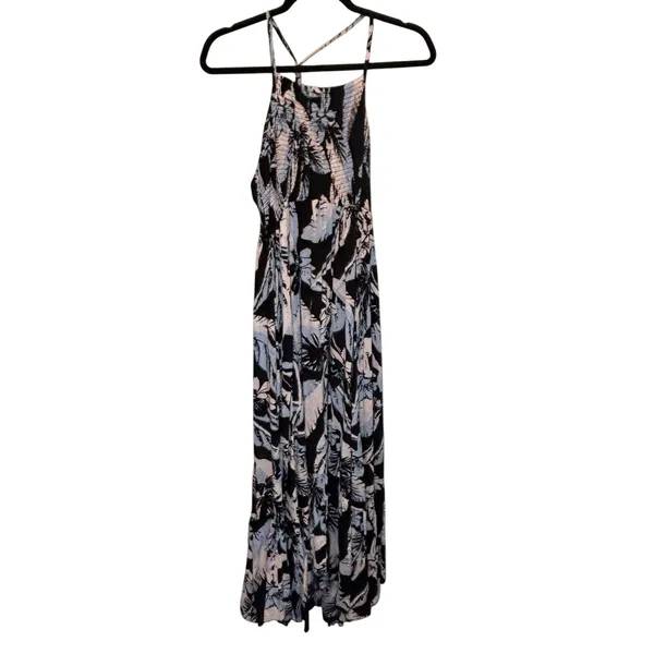 Free People Heat Wave Tropical Floral Print Smocked Maxi Dress - size Medium - Image 3