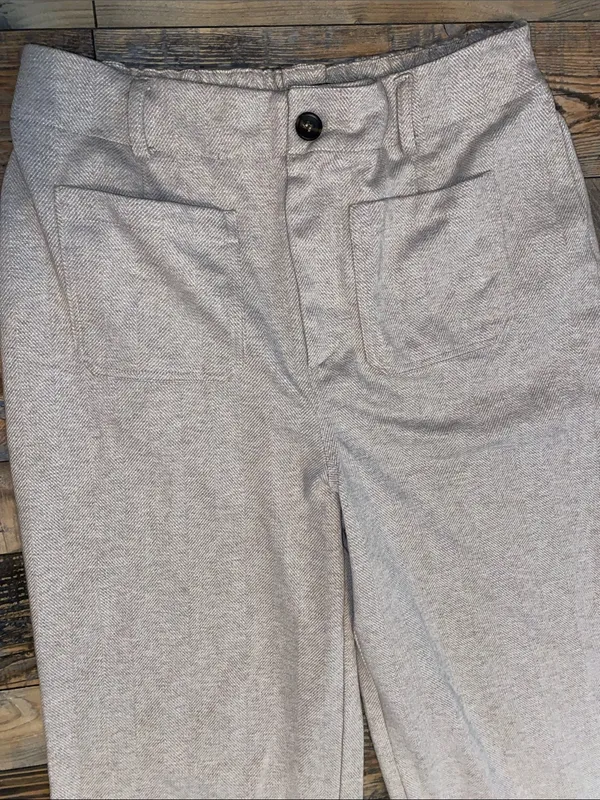 bagatelle Light cream and tan Elastic Waist Pants - Image 4