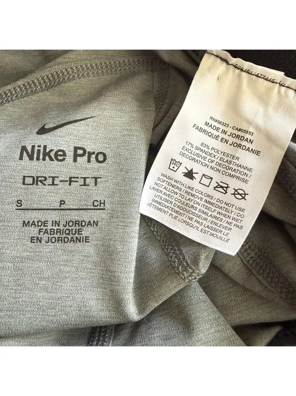 NWOT Nike 3 Pro Dri Fit bike shorts black yoga elastic waist stretchy sz S - Image 8