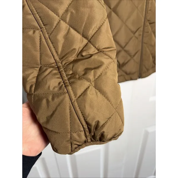 Hawke & Co Sport Quilted Jacket Womens Size‎ XL Brown Puffer Performance - Image 2