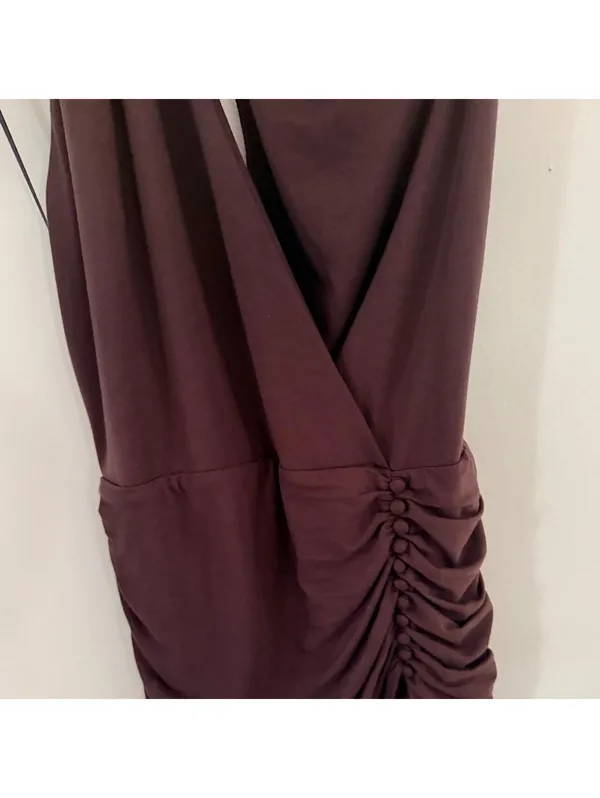 Reformation Arden Knit Dress in Brown - Image 4