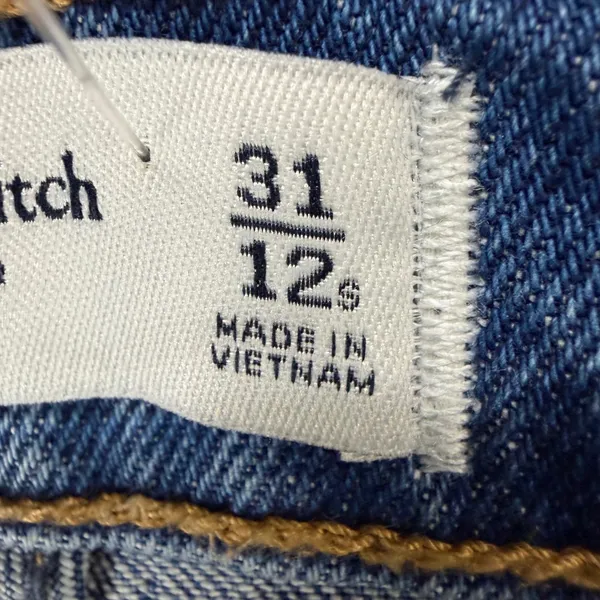 Abercrombie & Fitch The 90s Relaxed Jeans 31/12 SHORT Blue Classic Americana - Image 13