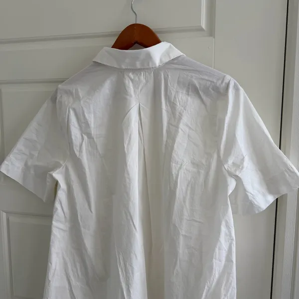 Gap White Oversized Dress Poplin Color - Image 6
