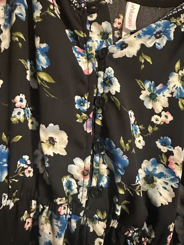 Floral And Black Romper Size M - Image 3