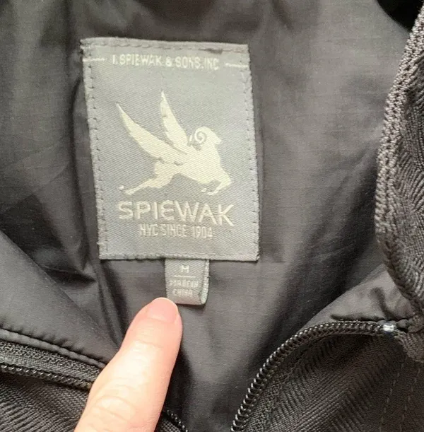 Spiewak Black Long Hooded Winter Coat M - Image 3