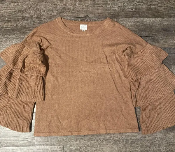 Cupio Ruffle Sleeve Sweater - Image 2
