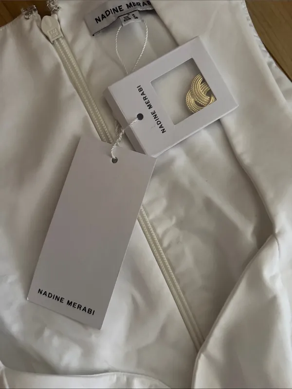 NADINE MERABI Annabelle white Dress - Image 4